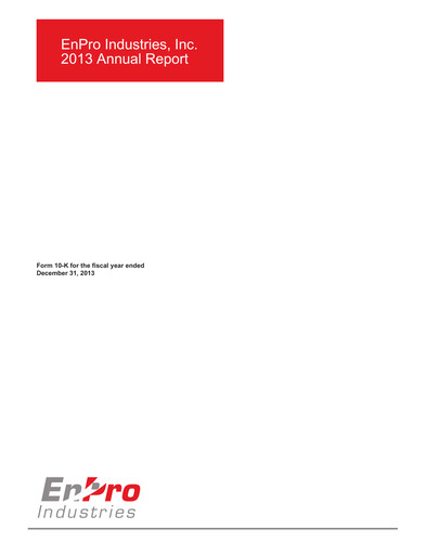 Thumbnail EnPro Industries
 Annual Report 2013