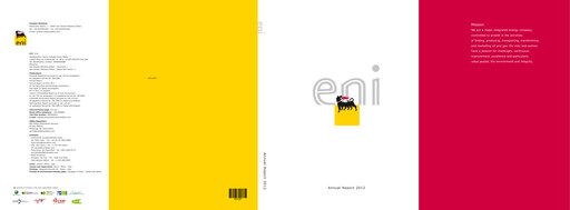 Thumbnail ENI Annual Report 2012