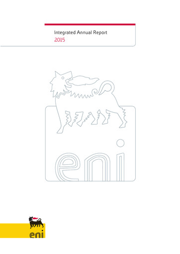 Thumbnail ENI Annual Report 2015