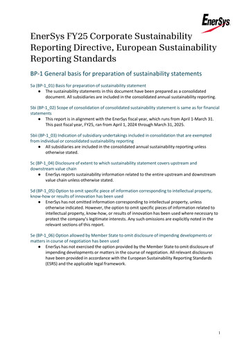 Thumbnail EnerSys ESG Report 2024-2025