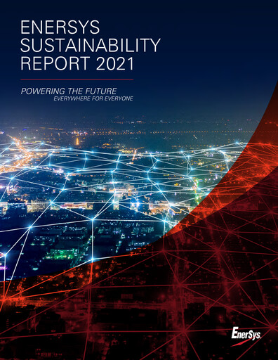 Thumbnail EnerSys Sustainability Report 2021