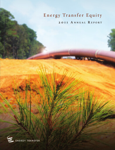 Thumbnail Energy Transfer LP
 Annual Report 2011
