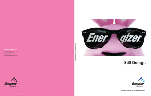 Thumbnail Energizer Holdings
 Annual Report 2016