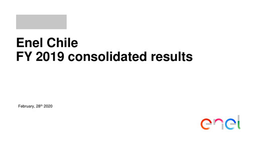 Vorschaubild Enel Chile
 Finanzbericht 2019