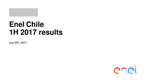 Thumbnail Enel Chile
 Half-year Report 2017-h1
