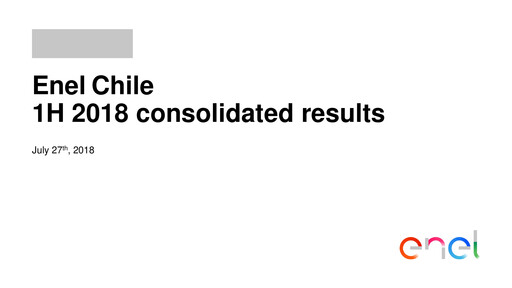 Thumbnail Enel Chile
 Half-year Report 2018-h1