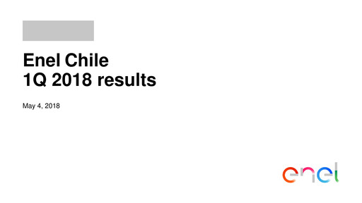 Thumbnail Enel Chile
 Quarterly Report 2018-q1
