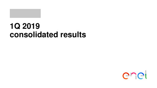 Thumbnail Enel Chile
 Quarterly Report 2019-q1
