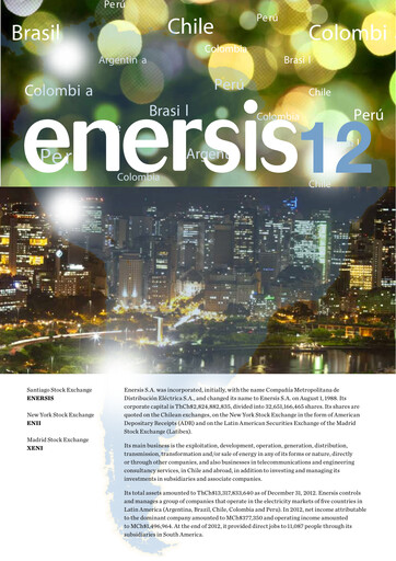 Thumbnail Enel Américas
 Annual Report 2012