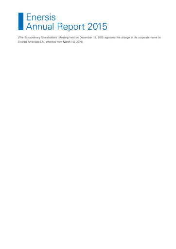 Thumbnail Enel Américas
 Annual Report 2015