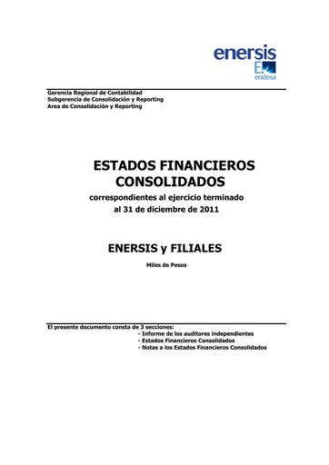 Thumbnail Enel Américas
 Financial Statement 2011