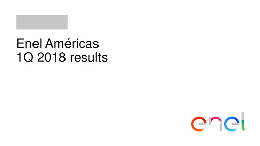 Thumbnail Enel Américas
 Quarterly Report 2018-q1