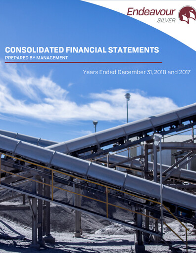 Thumbnail Endeavour Silver Financial Statement 2018