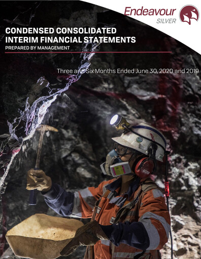 Thumbnail Endeavour Silver Financial Statement 2020-q2