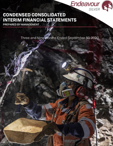 Thumbnail Endeavour Silver Financial Statement 2020-q3
