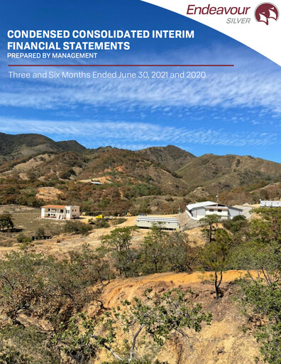 Thumbnail Endeavour Silver Financial Statement 2021-q2