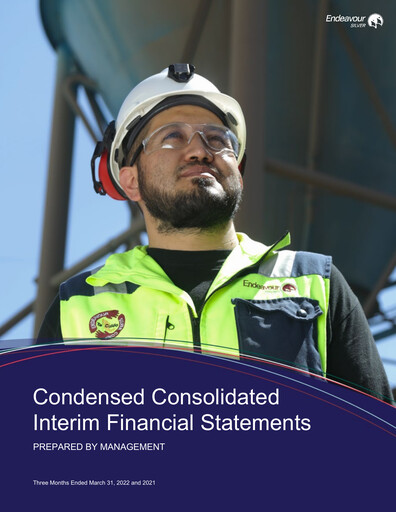Thumbnail Endeavour Silver Financial Statement 2022-q1