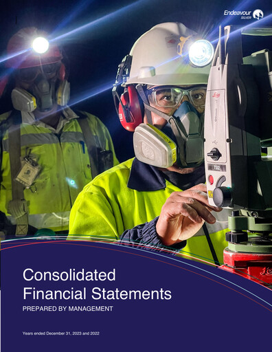 Miniature Endeavour Silver Bilan financier 2023