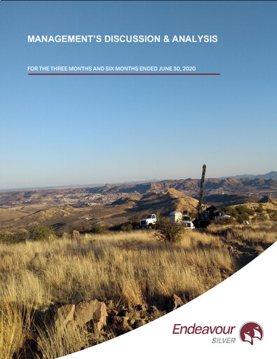 Thumbnail Endeavour Silver Quarterly Report 2020-q2