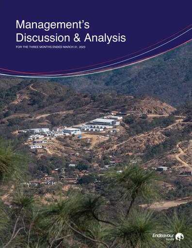 Thumbnail Endeavour Silver Quarterly Report 2023-q1