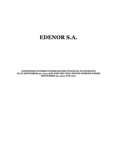 Thumbnail edenor Financial Statement 2012-9m