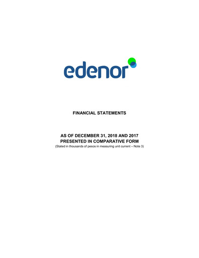 Thumbnail edenor Financial Statement 2018