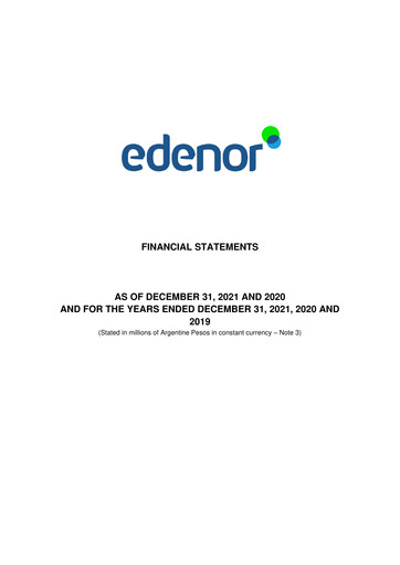 Thumbnail edenor Financial Statement 2021