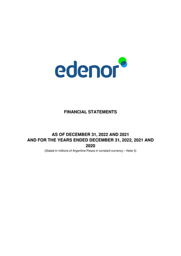 Thumbnail edenor Financial Statement 2022