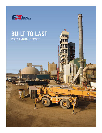 Thumbnail Eagle Materials
 Annual Report 2007