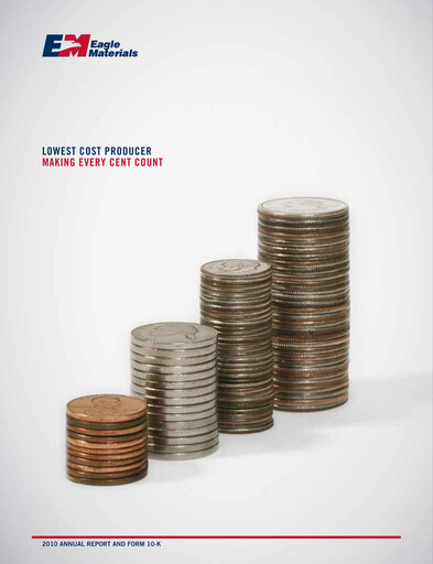 Thumbnail Eagle Materials
 Annual Report 2010