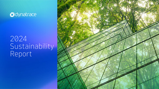 Thumbnail Dynatrace Sustainability Report 2024
