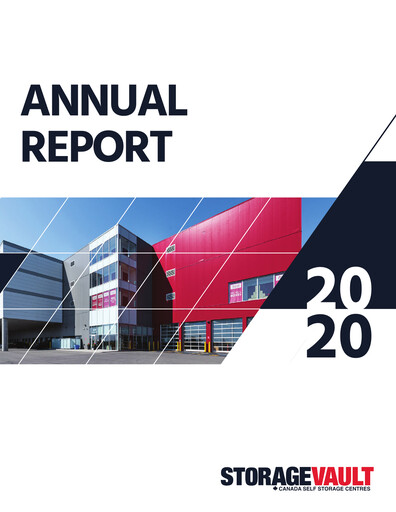 Thumbnail StorageVault Canada Annual Report 2020