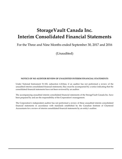 Thumbnail StorageVault Canada Quarterly Report 2017-q3