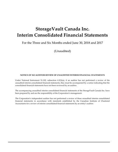 Thumbnail StorageVault Canada Quarterly Report 2018-q2