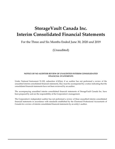 Thumbnail StorageVault Canada Quarterly Report 2020-q2