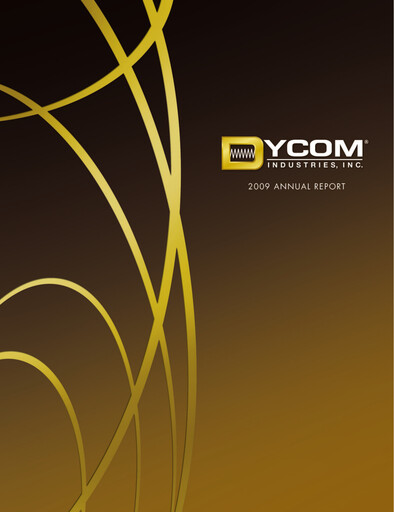 Thumbnail Dycom Industries Annual Report 2009