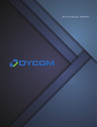 Thumbnail Dycom Industries Annual Report 2015