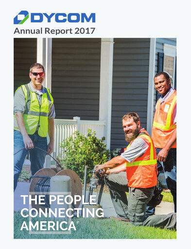 Thumbnail Dycom Industries Annual Report 2017