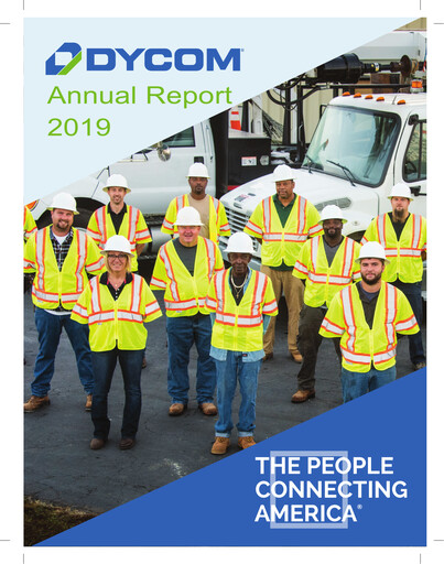 Thumbnail Dycom Industries Annual Report 2019