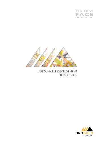 Thumbnail DRDGOLD Sustainability Report 2013