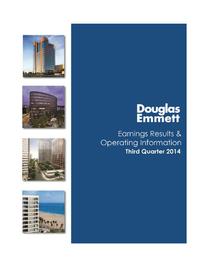 Thumbnail Douglas Emmett Quarterly Report 2014-q3