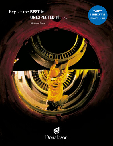 Thumbnail Donaldson Company Annual Report fy2001