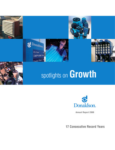 Thumbnail Donaldson Company Annual Report fy2006