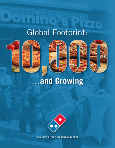 Thumbnail Domino's Pizza Annual Report 2012