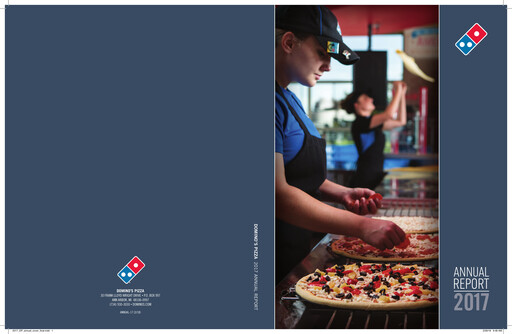 Thumbnail Domino's Pizza Annual Report 2017