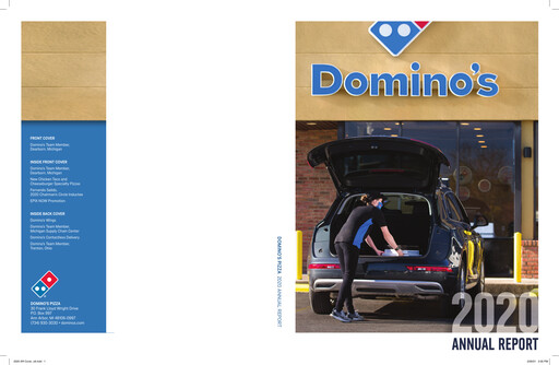 Thumbnail Domino's Pizza Annual Report 2020