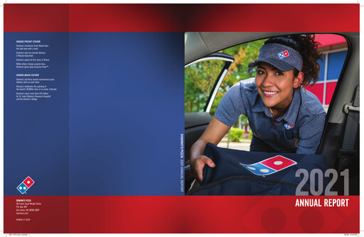 Thumbnail Domino's Pizza Annual Report 2021