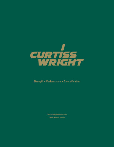 Thumbnail Curtiss-Wright
 Annual Report 2008