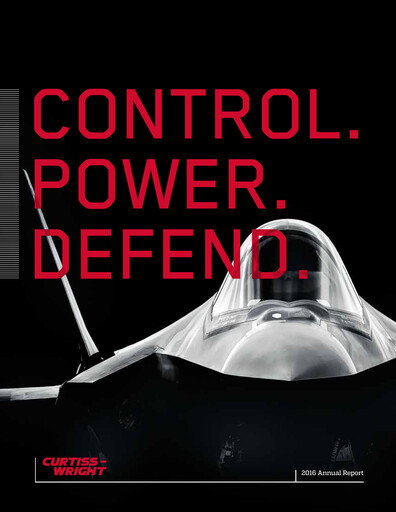 Thumbnail Curtiss-Wright
 Annual Report 2016