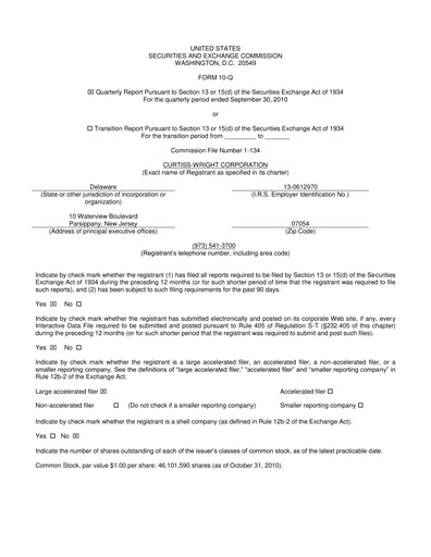 Vorschaubild Curtiss-Wright
 Quartalsbericht 2010-q3